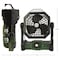 Wakeman Camping Fan with Tent Light - 5400mAh Rechargeable Portable Fan with Light by Wakeman Green 75-CMP1135 - alternate 3